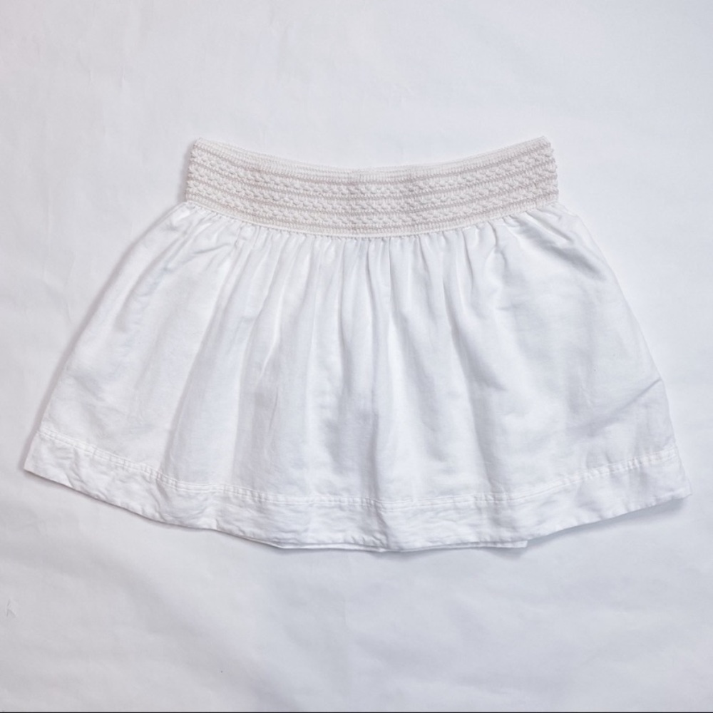 $89 J. Crew linen blend pull on mini skirt L - Picture 3 of 7